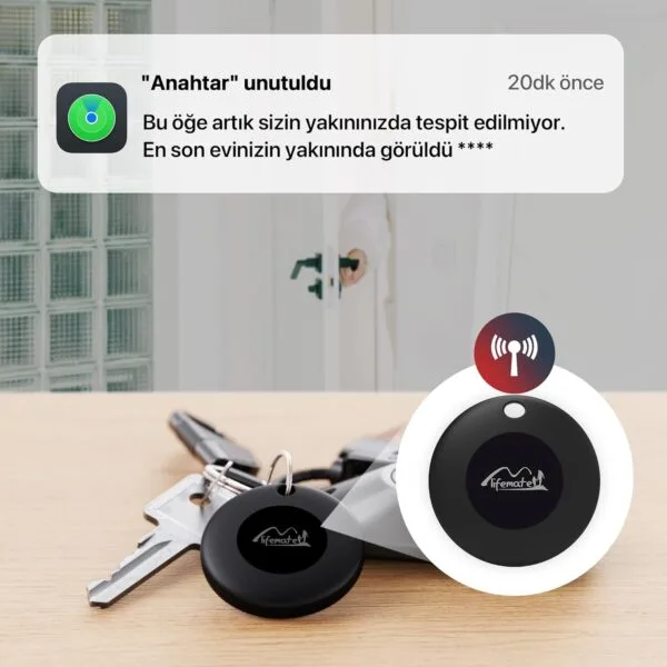 Lifemate LifeTag Apple ile Uyumlu Smart Tag MFI Lisanslı Takip Cihazı