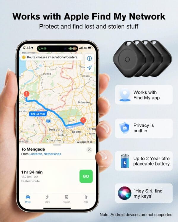 Smart Air Tracker Tag Takip Cihazı Apple Wo Uyumlu