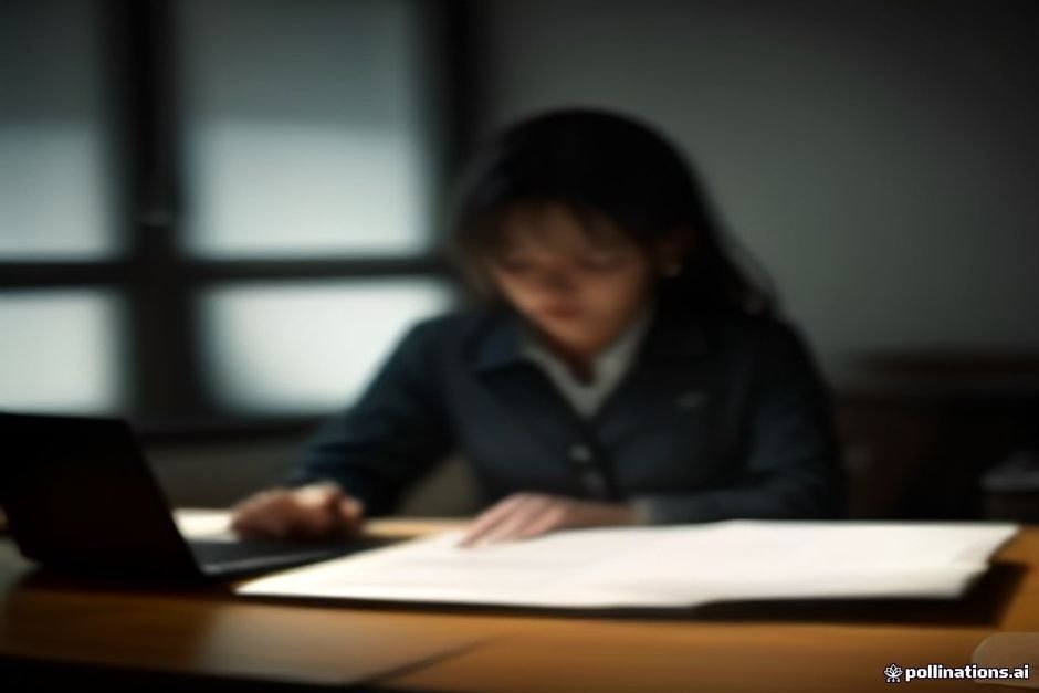 Ankara Özel Dedektif ofiste belgeleri ve dizüstü bilgisayarı inceliyor