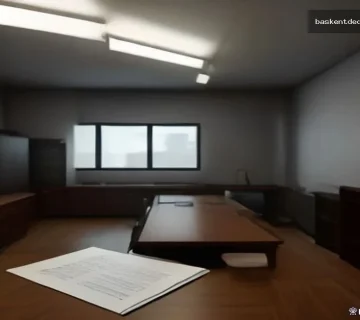 Profesyonel bir dedektif ajansı interni Ankara'da modern ofis, belgeler ve dosyalarla