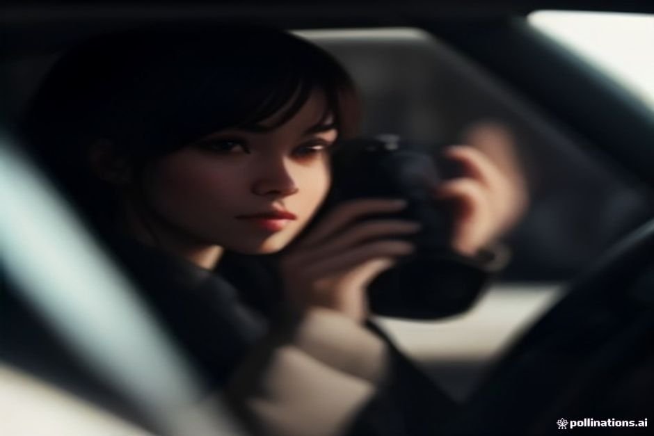 Dedektif Ankara uzmanı araç içinden teleobjektif lensle delil fotoğrafı çekiyor