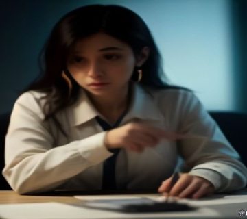 Karanlık ofisinde ipuçlarını inceleyen profesyonel Ankara Dedektif
