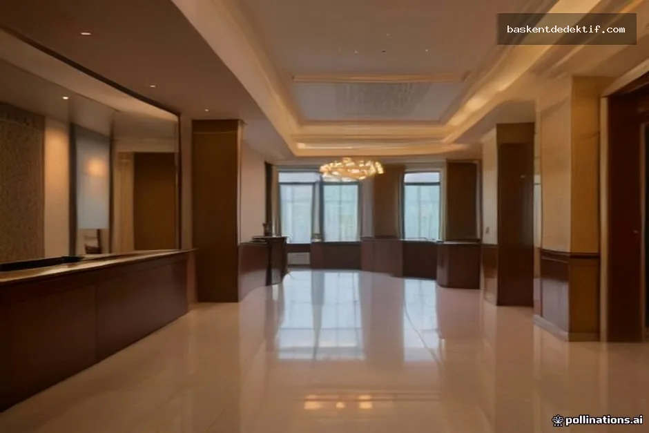 Modern bir otel lobisi, Ankara Otel Kaydı için davetkar atmosfer