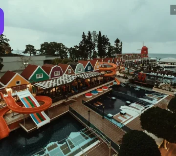 Ankara otel kaydı içinde su kaydırlı otel manzarası