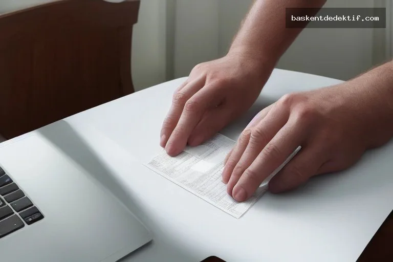Otel kayıtları çıkartmak için bilgisayar ekranından dokunulan dokunma işlemi