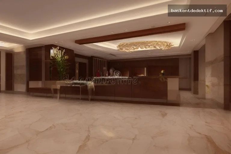 Ankara otel kaydı için Türkçe yazılı kayıt masası ve müşteri kitabı