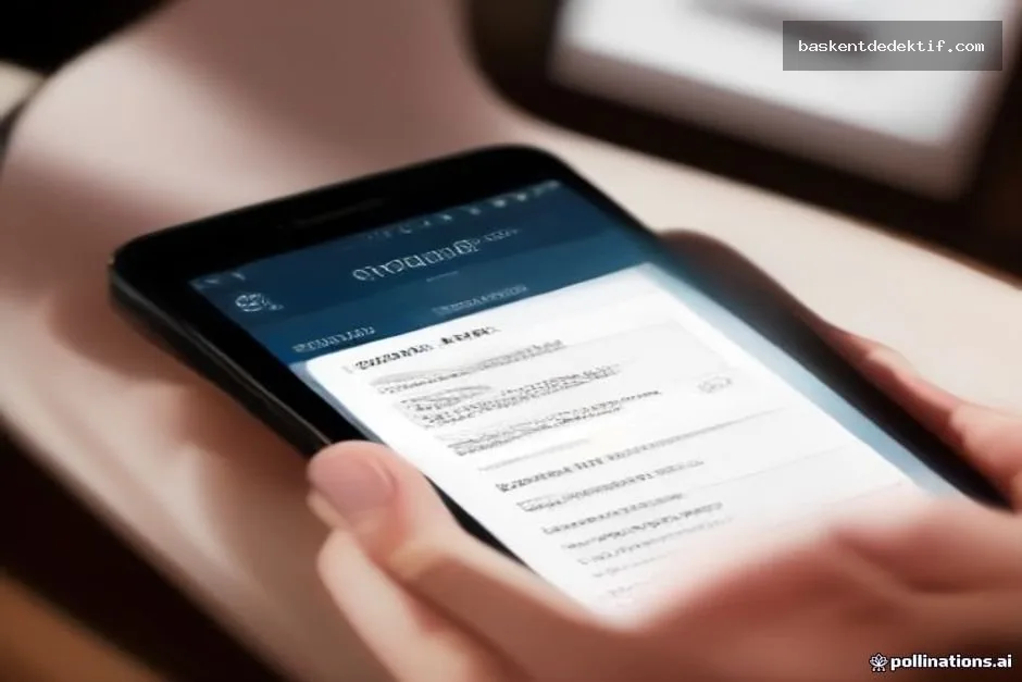 Otel kaydı ekranında işaretli formu kontrol eden akıllı telefon