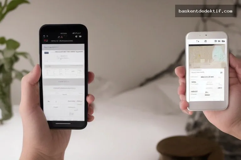 Otel Kaydı Nasıl Bulunur Smartphone otel rezervasyon ekranı modern kahve masasında