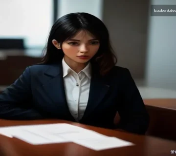 Ankara dedektif, modern ofis içinde dosyalara bakıyor