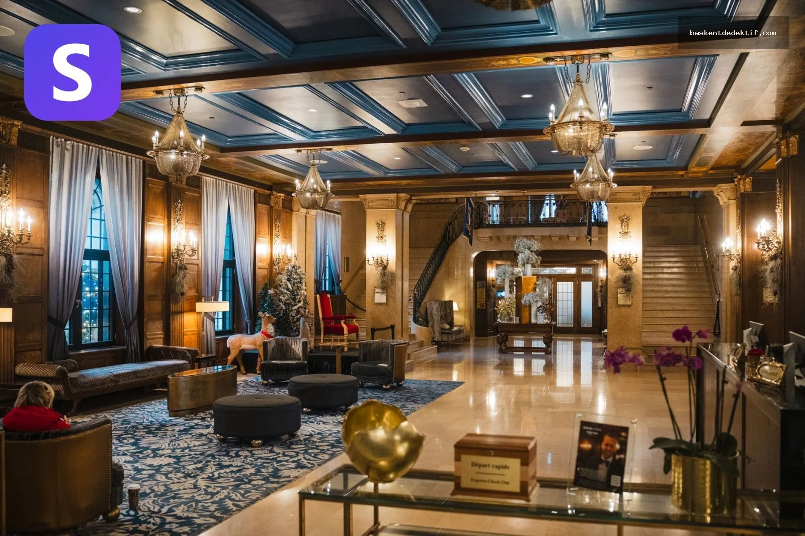 Ankara Otel Kaydı tarzı lüks Quebec lobi