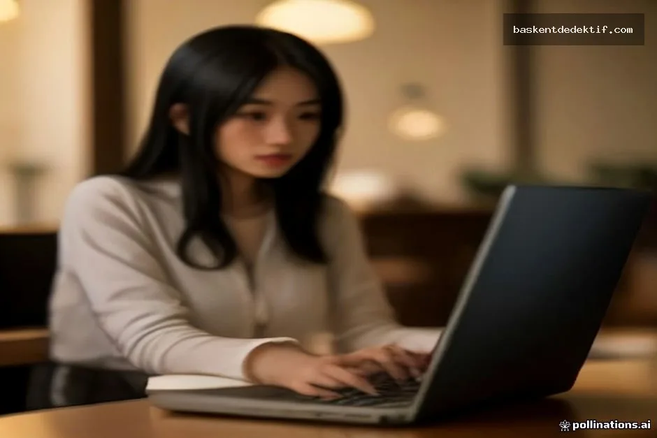 Otel Kaydı Nasıl Bulunur için laptopta otel arayan bir yolcu