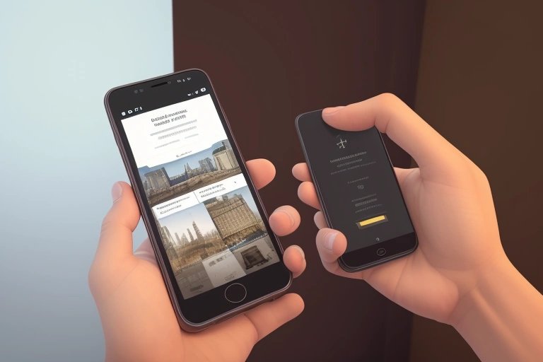 Otel Kaydı Nasıl Bulunur ekranı gösteren akıllı telefon