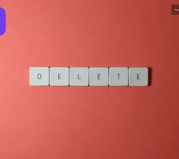 Kırmızı zemin üzerinde DELETE tuşu vurgusuyla otel kayıtları çıkart