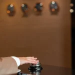 Otel Kayıtları için resepsiyonda çan basan el