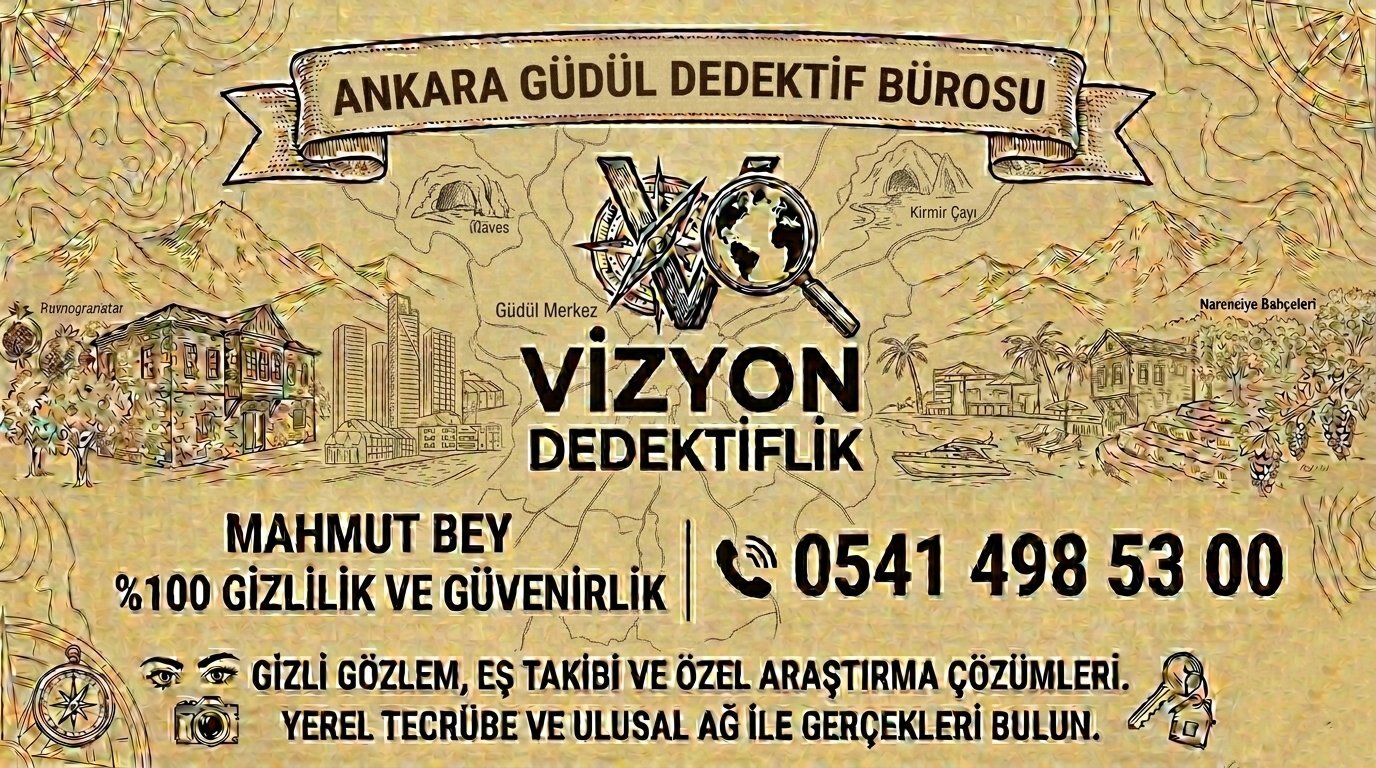 Ofisinde dürbünle gözlem yapan profesyonel özel dedektif Ankara uzmanı